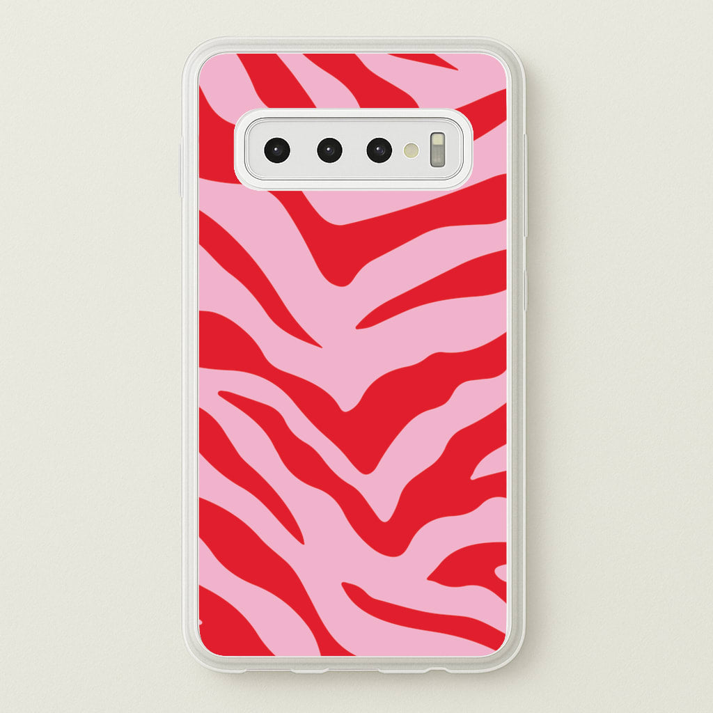 Pink Zebra - Animal Patterns  - Animal Patterns Phone Case for Galaxy S10 Plus