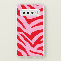 Pink Zebra - Animal Patterns  - Animal Patterns Phone Case for Galaxy S10 Plus