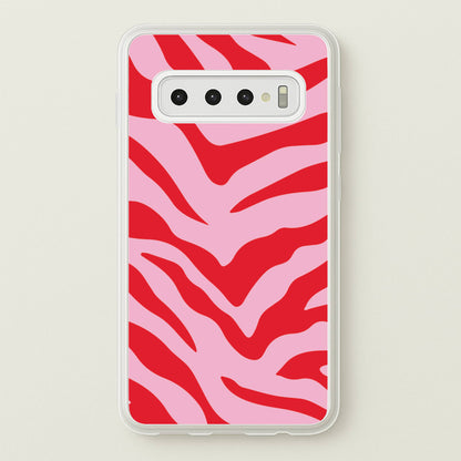 Pink Zebra - Animal Patterns  - Animal Patterns Phone Case for Galaxy S10 Plus