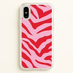 Pink Zebra - Animal Patterns  - Animal Patterns Phone Case for iPhone X / XS