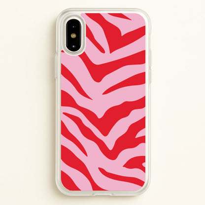 Pink Zebra - Animal Patterns  - Animal Patterns Phone Case for iPhone X / XS