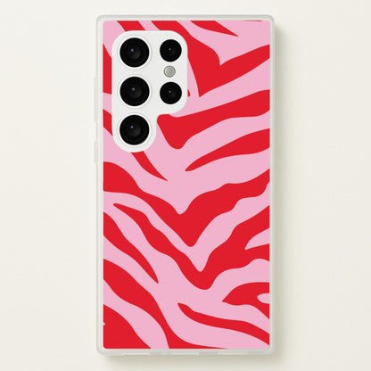 Pink Zebra - Animal Patterns  - Animal Patterns Phone Case for Galaxy S24 Ultra