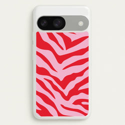 Pink Zebra - Animal Patterns  - Animal Patterns Phone Case for Google Pixel 9 / 9 Pro