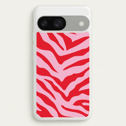 Pink Zebra - Animal Patterns  - Animal Patterns Phone Case for Google Pixel 9 / 9 Pro