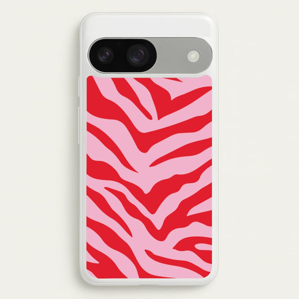 Pink Zebra - Animal Patterns  - Animal Patterns Phone Case for Google Pixel 9 / 9 Pro