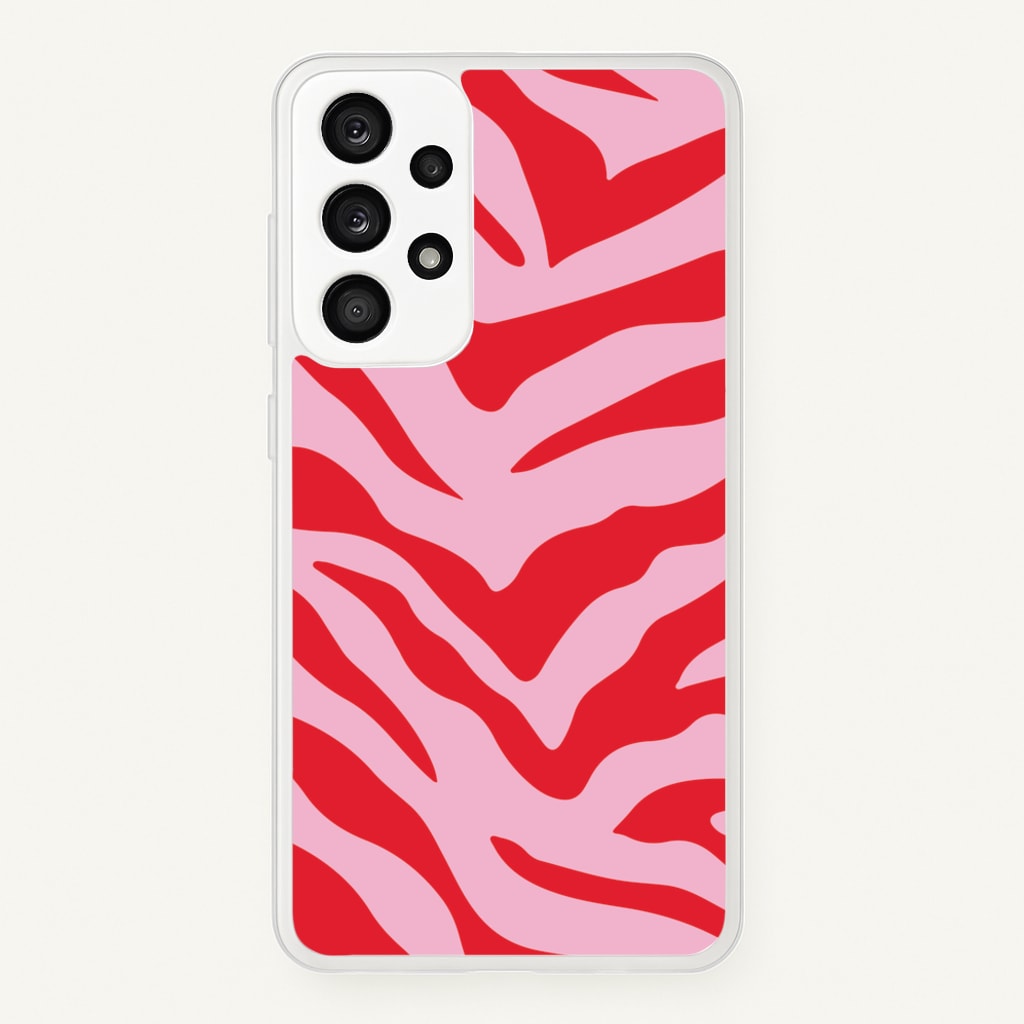 Pink Zebra - Animal Patterns  - Animal Patterns Phone Case for Galaxy A53