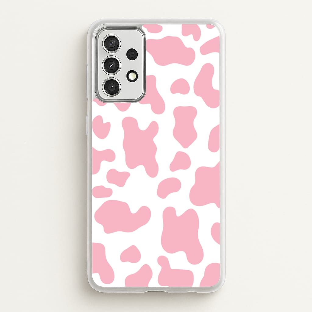 Pink Cow - Animal Patterns  - Animal Patterns Phone Case for Galaxy A52 / A52s