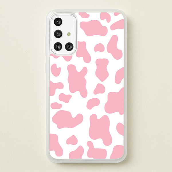 Pink Cow - Animal Patterns  - Animal Patterns Phone Case for Galaxy A71