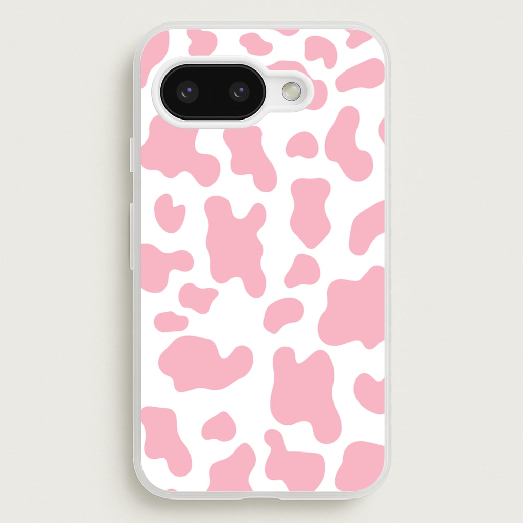 Pink Cow - Animal Patterns  - Animal Patterns Phone Case for Google Pixel 9a