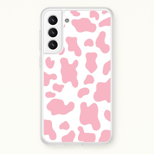 Pink Cow - Animal Patterns  - Animal Patterns Phone Case for Galaxy S22