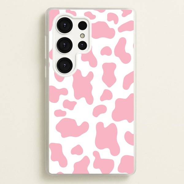 Pink Cow - Animal Patterns  - Animal Patterns Phone Case for Galaxy S25 Ultra