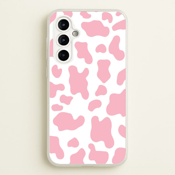 Pink Cow - Animal Patterns  - Animal Patterns Phone Case for Galaxy A54