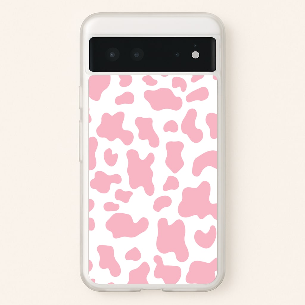 Pink Cow - Animal Patterns  - Animal Patterns Phone Case for Google Pixel 6