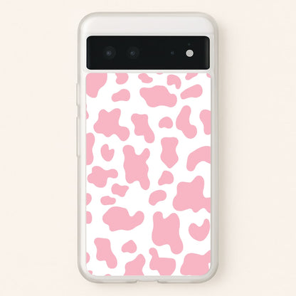 Pink Cow - Animal Patterns  - Animal Patterns Phone Case for Google Pixel 6