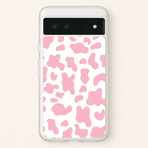 Pink Cow - Animal Patterns  - Animal Patterns Phone Case for Google Pixel 6
