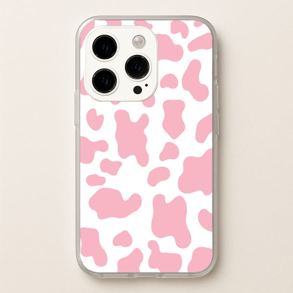 Pink Cow - Animal Patterns  - Animal Patterns Phone Case for iPhone 14 Pro