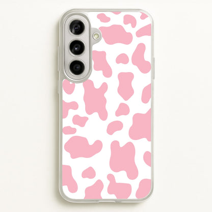 Pink Cow - Animal Patterns  - Animal Patterns Phone Case for Galaxy A56