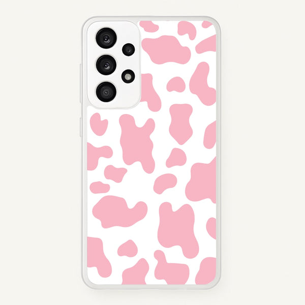 Pink Cow - Animal Patterns  - Animal Patterns Phone Case for Galaxy A53