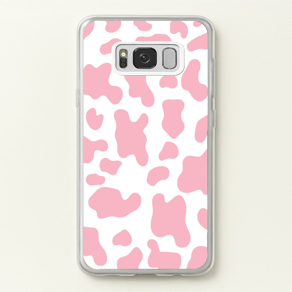 Pink Cow - Animal Patterns  - Animal Patterns Phone Case for Galaxy S8 Plus