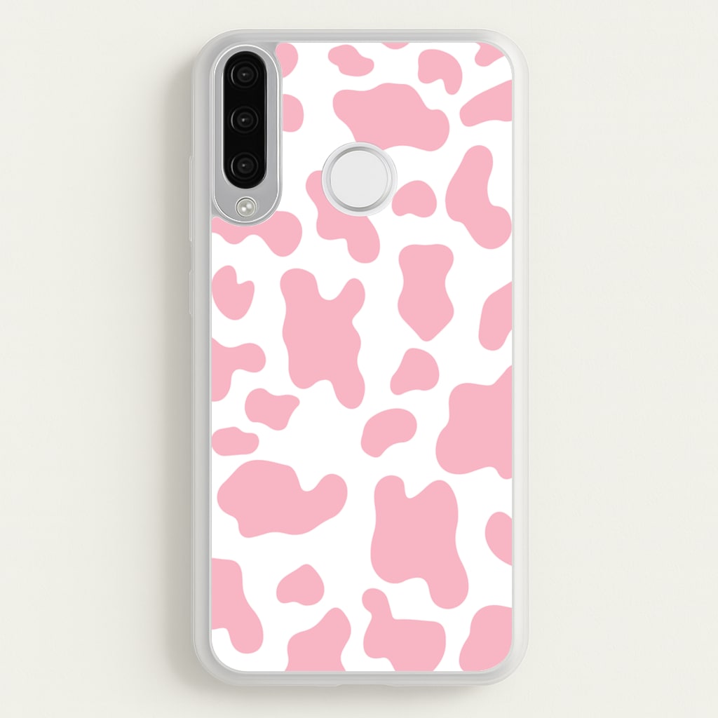Pink Cow - Animal Patterns  - Animal Patterns Phone Case for Huawei P30 Lite