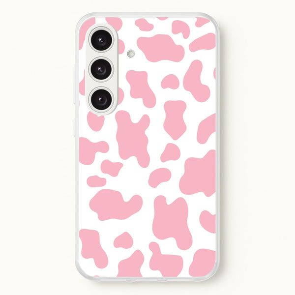 Pink Cow - Animal Patterns  - Animal Patterns Phone Case for Galaxy S24 Plus