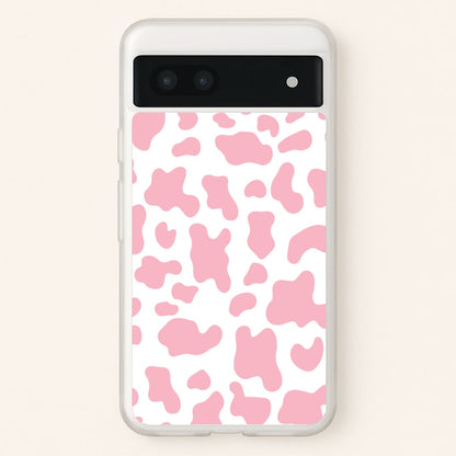 Pink Cow - Animal Patterns  - Animal Patterns Phone Case for Google Pixel 7a