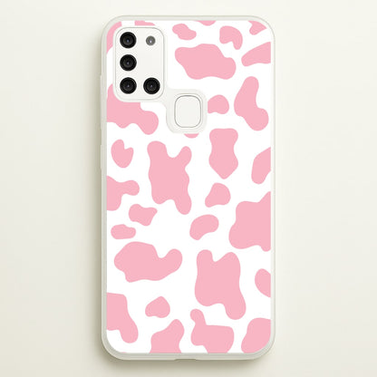 Pink Cow - Animal Patterns  - Animal Patterns Phone Case for Galaxy A21s