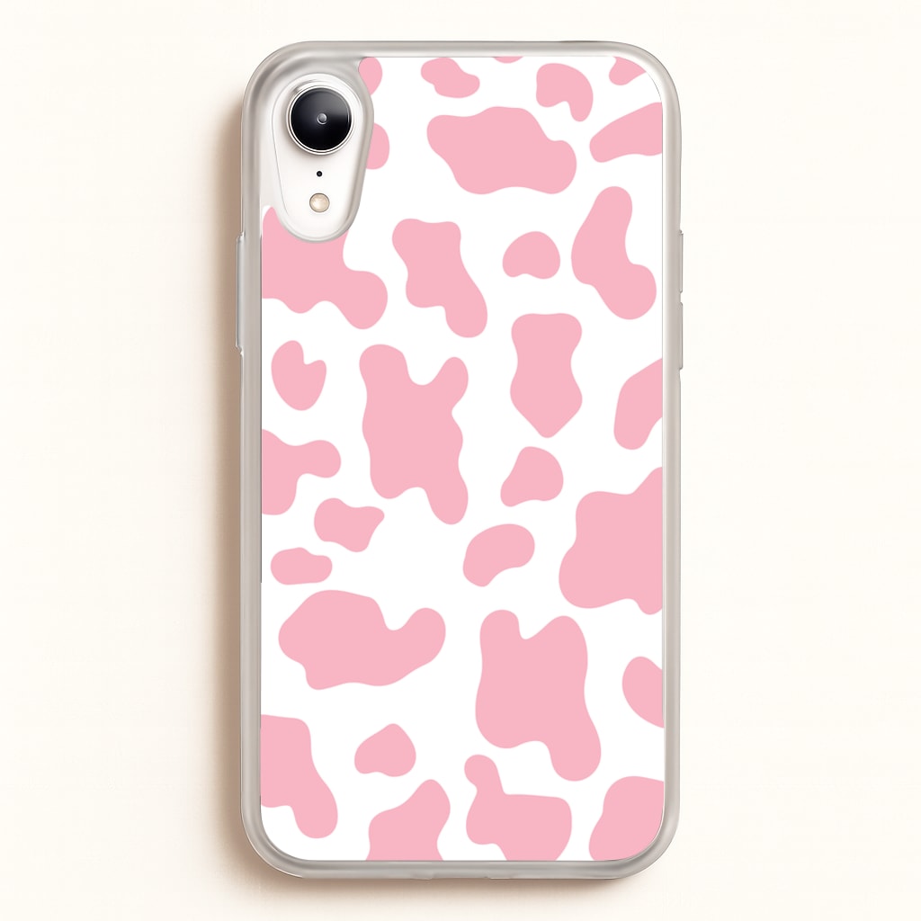 Pink Cow - Animal Patterns  - Animal Patterns Phone Case for iPhone XR