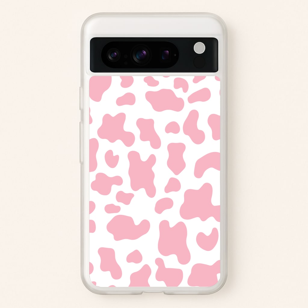 Pink Cow - Animal Patterns  - Animal Patterns Phone Case for Google Pixel 8 Pro