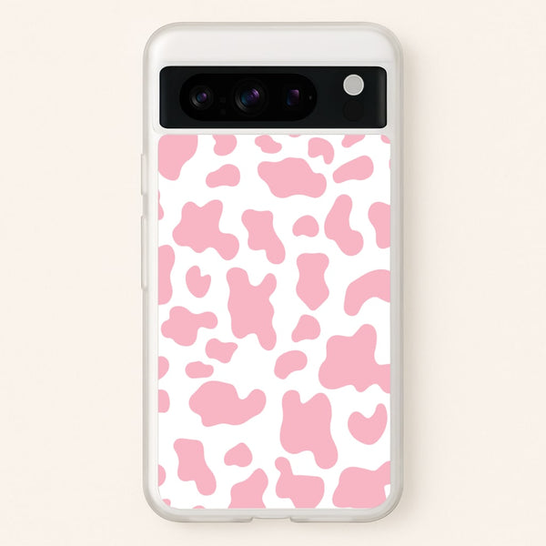 Pink Cow - Animal Patterns  - Animal Patterns Phone Case for Google Pixel 8 Pro