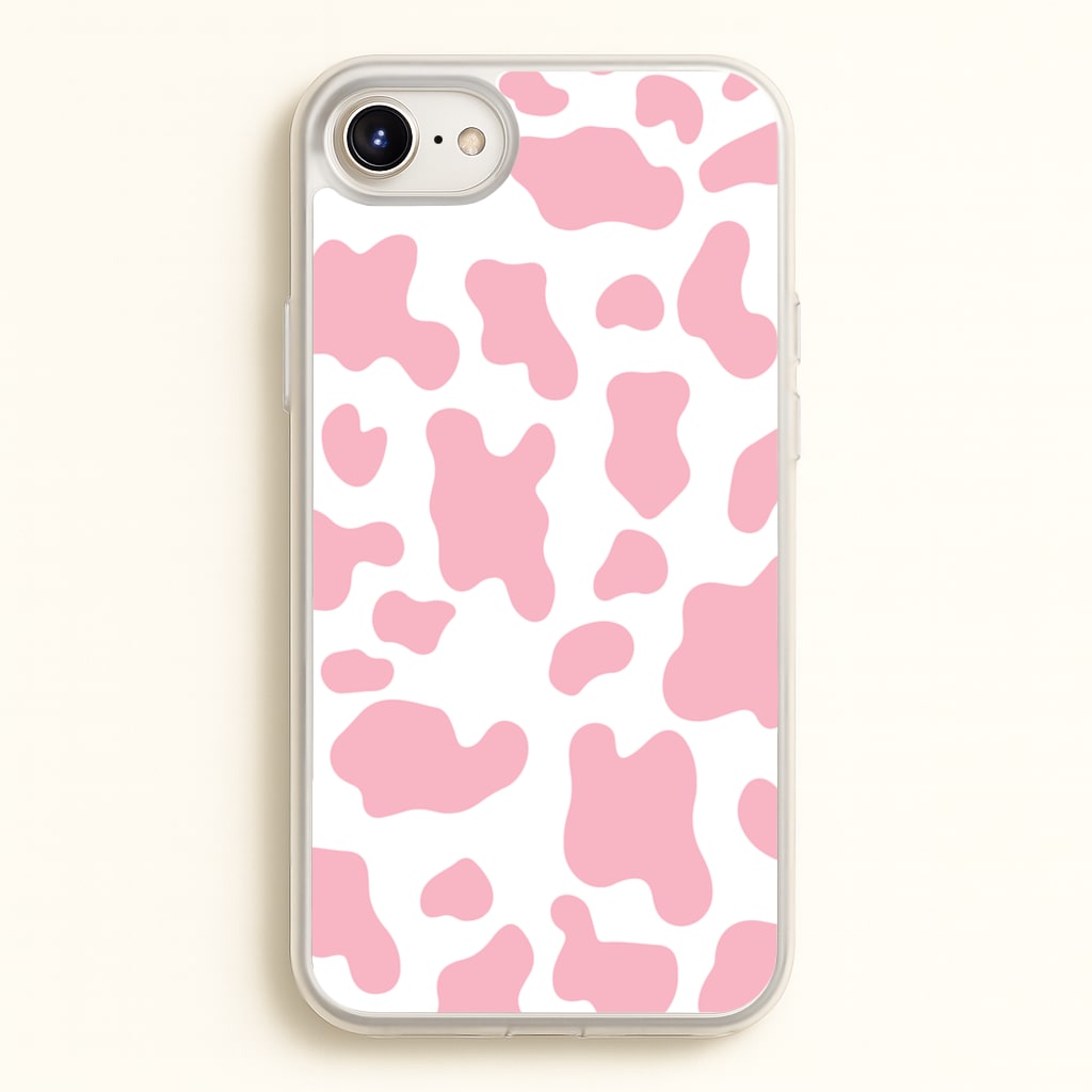 Pink Cow - Animal Patterns  - Animal Patterns Phone Case for iPhone 6 Plus / 7 Plus / 8 Plus