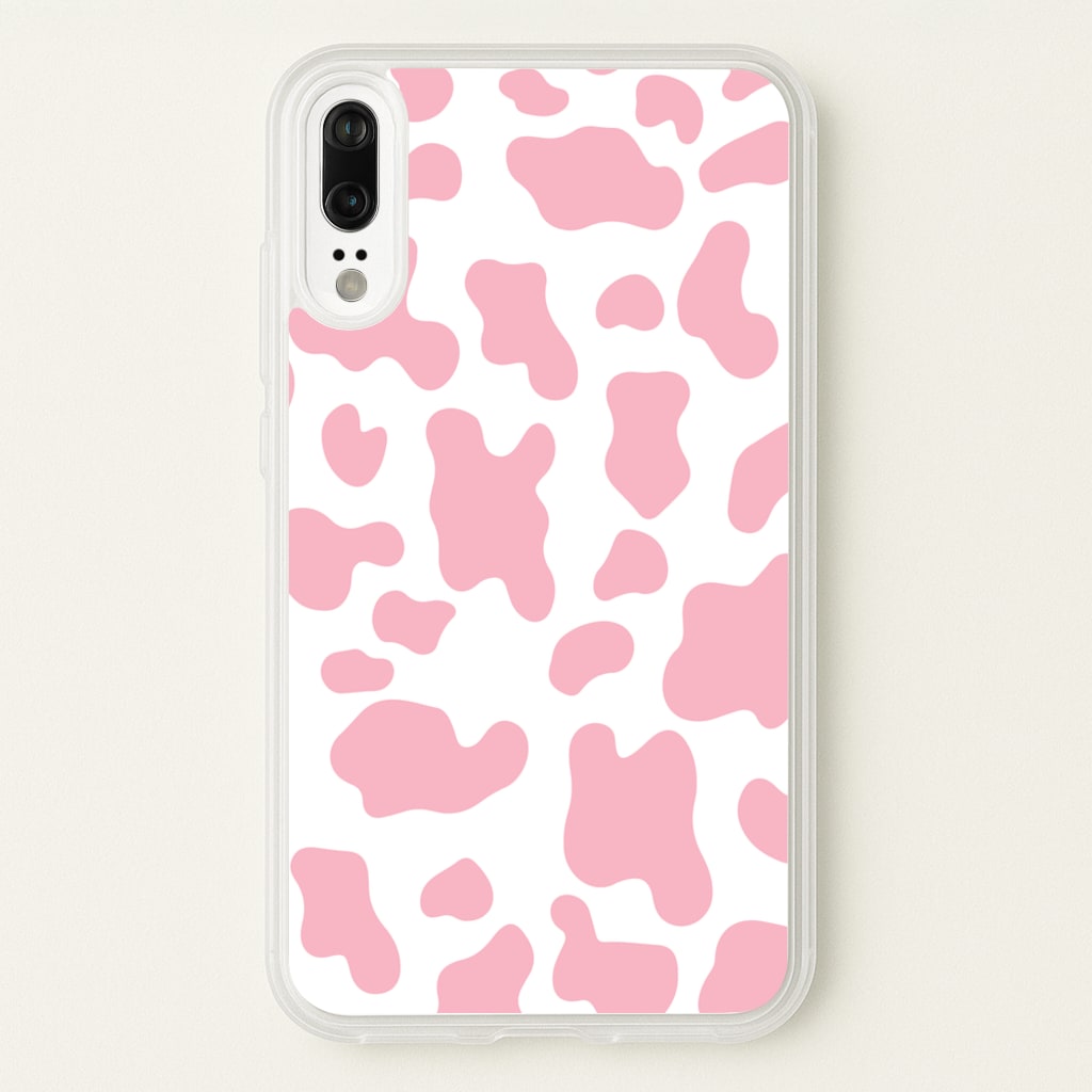 Pink Cow - Animal Patterns  - Animal Patterns Phone Case for Huawei P20