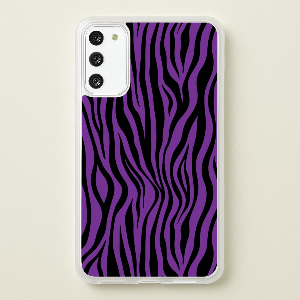 Purple Zebra - Animal Patterns  - Animal Patterns Phone Case for Galaxy S20