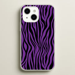 Purple Zebra - Animal Patterns  - Animal Patterns Phone Case for iPhone 14 Plus