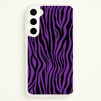 Purple Zebra - Animal Patterns  - Animal Patterns Phone Case for Galaxy S23