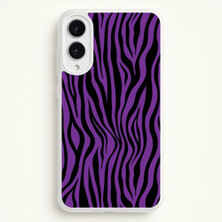 Purple Zebra - Animal Patterns  - Animal Patterns Phone Case for Galaxy S25 Edge