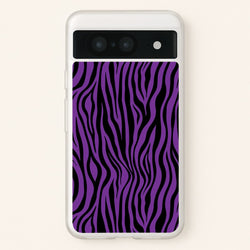 Purple Zebra - Animal Patterns  - Animal Patterns Phone Case for Google Pixel 8