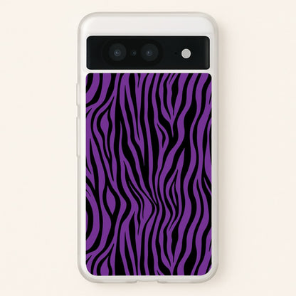 Purple Zebra - Animal Patterns  - Animal Patterns Phone Case for Google Pixel 8
