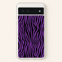 Purple Zebra - Animal Patterns  - Animal Patterns Phone Case for Google Pixel 6