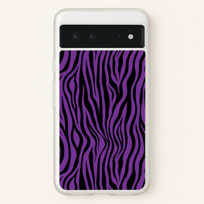 Purple Zebra - Animal Patterns  - Animal Patterns Phone Case for Google Pixel 6