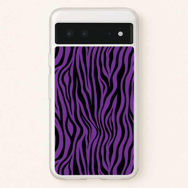 Purple Zebra - Animal Patterns  - Animal Patterns Phone Case for Google Pixel 6