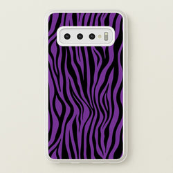 Purple Zebra - Animal Patterns  - Animal Patterns Phone Case for Galaxy S10 Plus