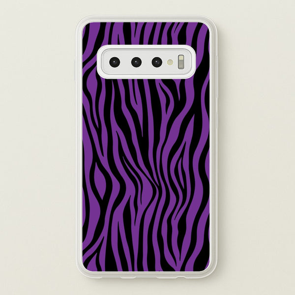 Purple Zebra - Animal Patterns  - Animal Patterns Phone Case for Galaxy S10 Plus