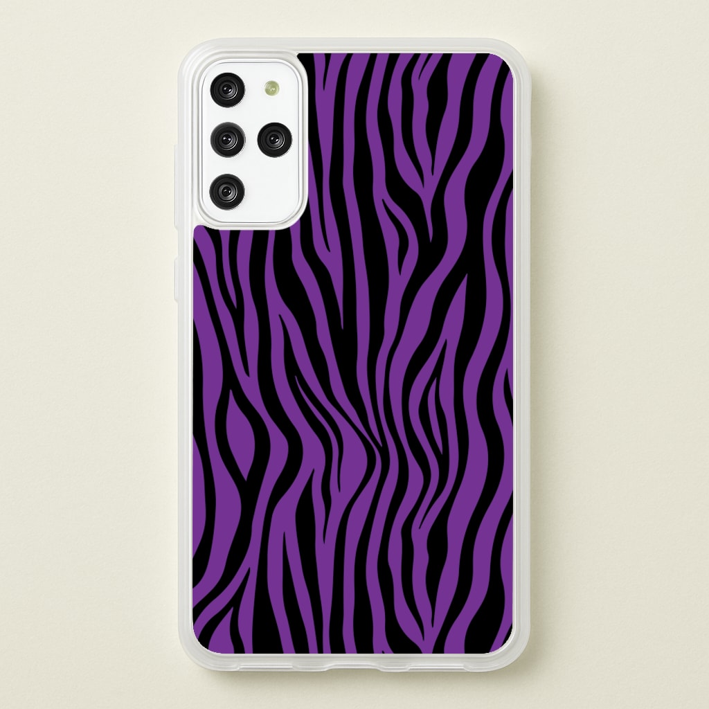 Purple Zebra - Animal Patterns  - Animal Patterns Phone Case for Galaxy S20 Plus
