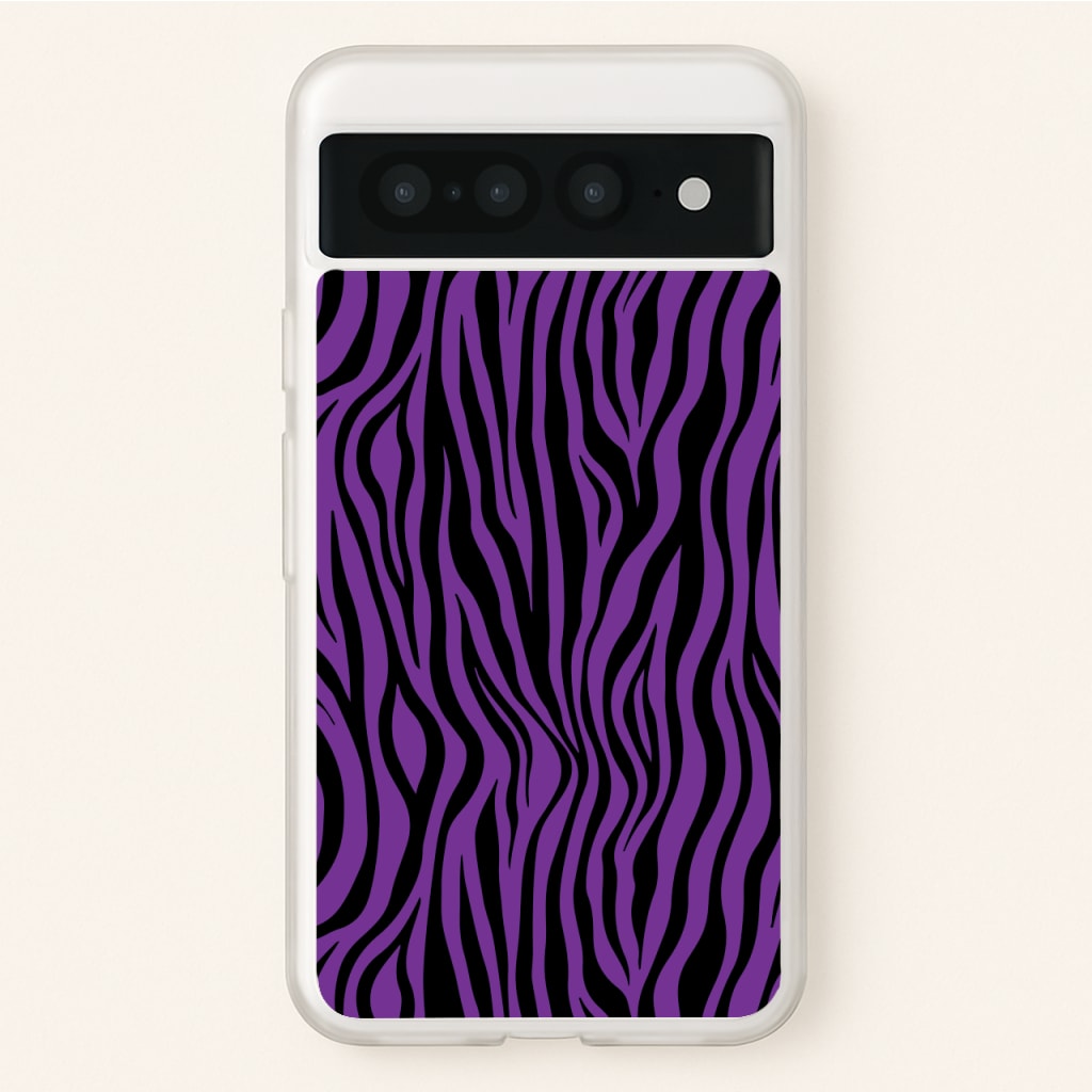 Purple Zebra - Animal Patterns  - Animal Patterns Phone Case for Google Pixel 7 Pro