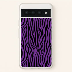 Purple Zebra - Animal Patterns  - Animal Patterns Phone Case for Google Pixel 7 Pro