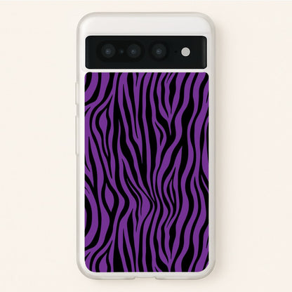 Purple Zebra - Animal Patterns  - Animal Patterns Phone Case for Google Pixel 7 Pro