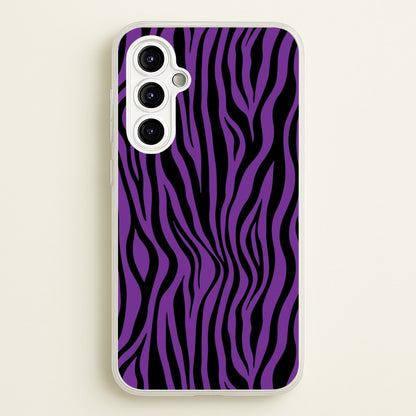 Purple Zebra - Animal Patterns  - Animal Patterns Phone Case for Galaxy A54