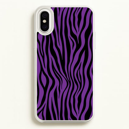 Purple Zebra - Animal Patterns  - Animal Patterns Phone Case for iPhone XS Max