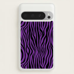 Purple Zebra - Animal Patterns  - Animal Patterns Phone Case for Google Pixel 9 Pro XL